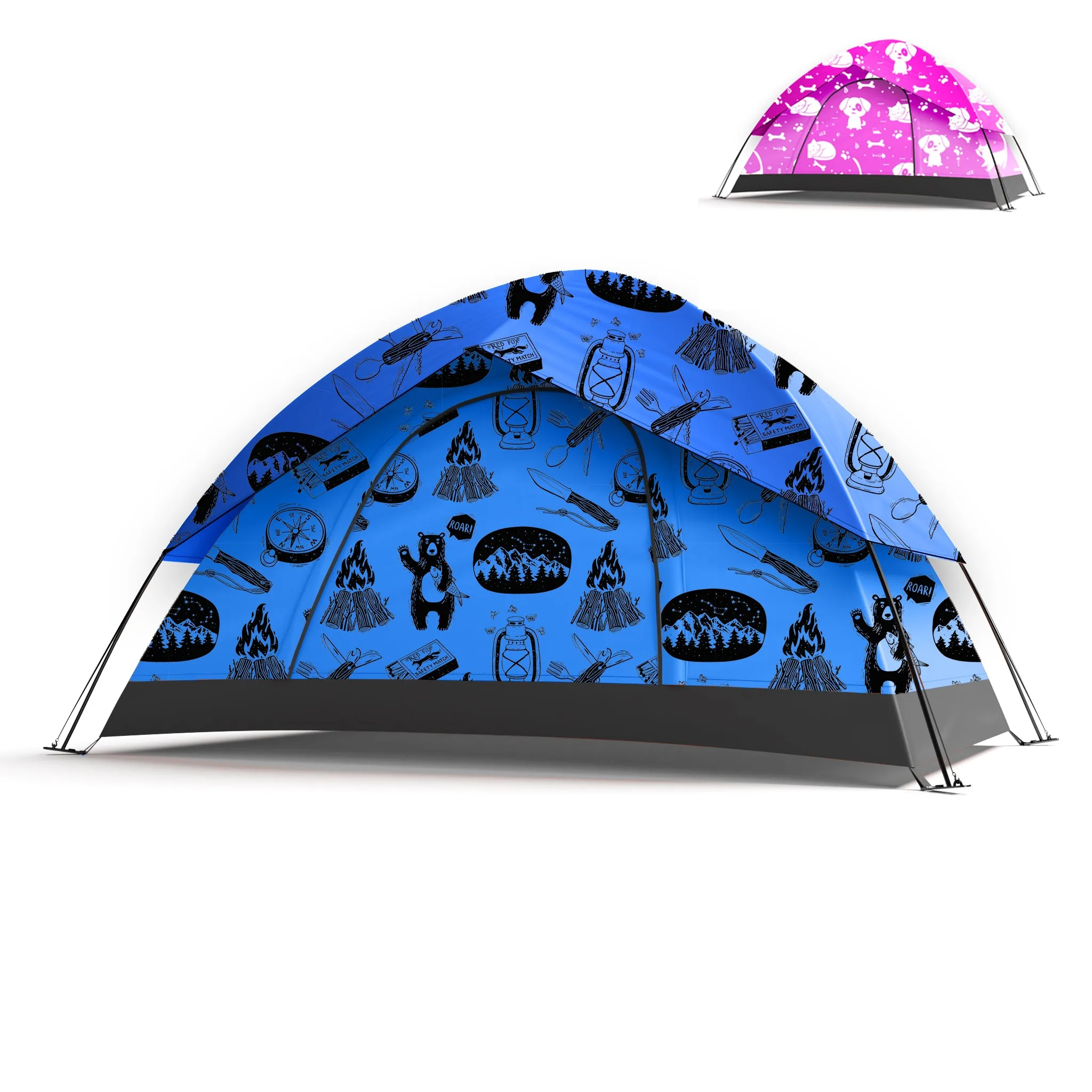 Adventure Theme Kids Camping Tent / Kids Play Tent - Double layer waterproof