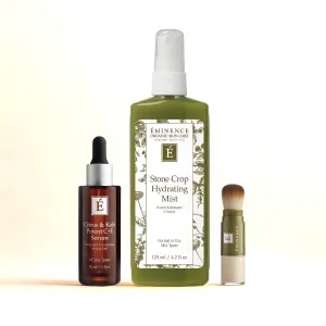 Bundle 2: Sun Defense SPF Fair, Stone Crop Mist, Citrus & Kale Potent C E Serum - Save 25%