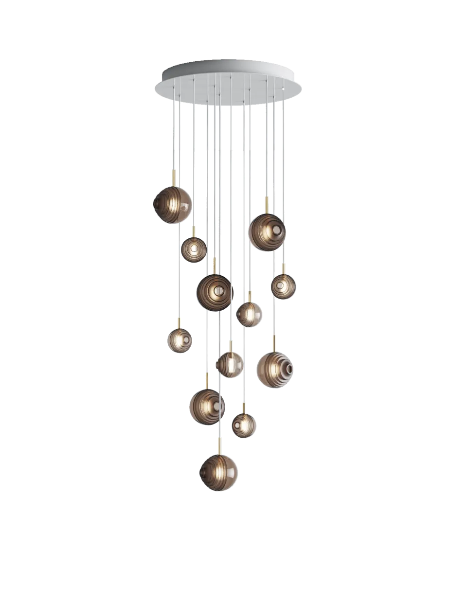 Chandeliers dark & bright star 12 pcs