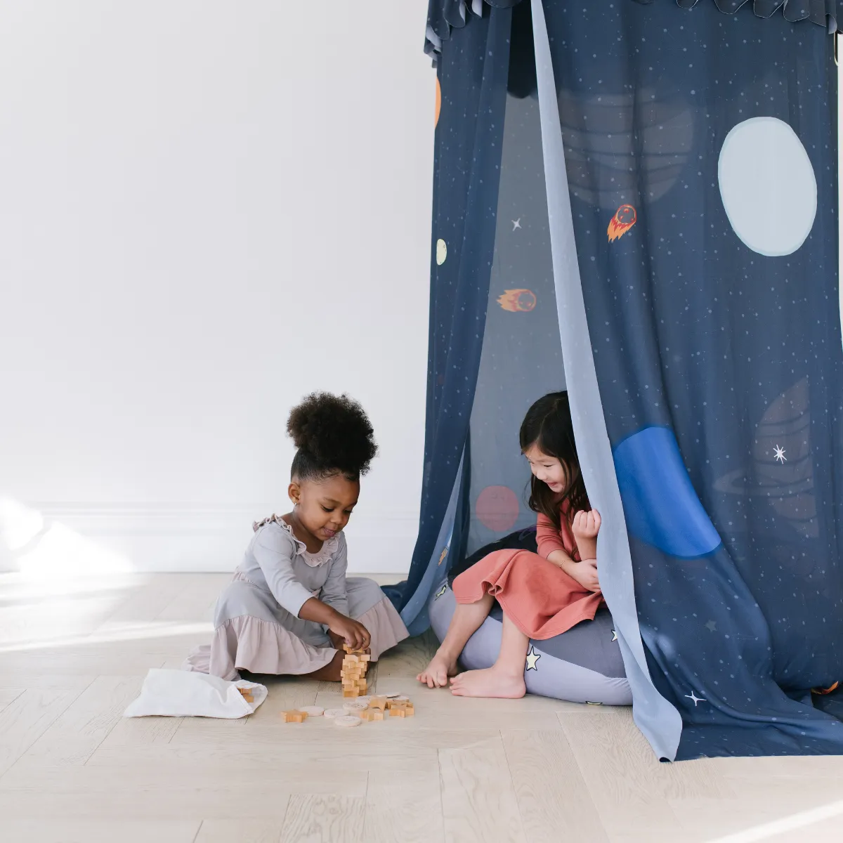 Custom Hanging Canopy Tent   Oversized Floor Pillow | Lost in Space
