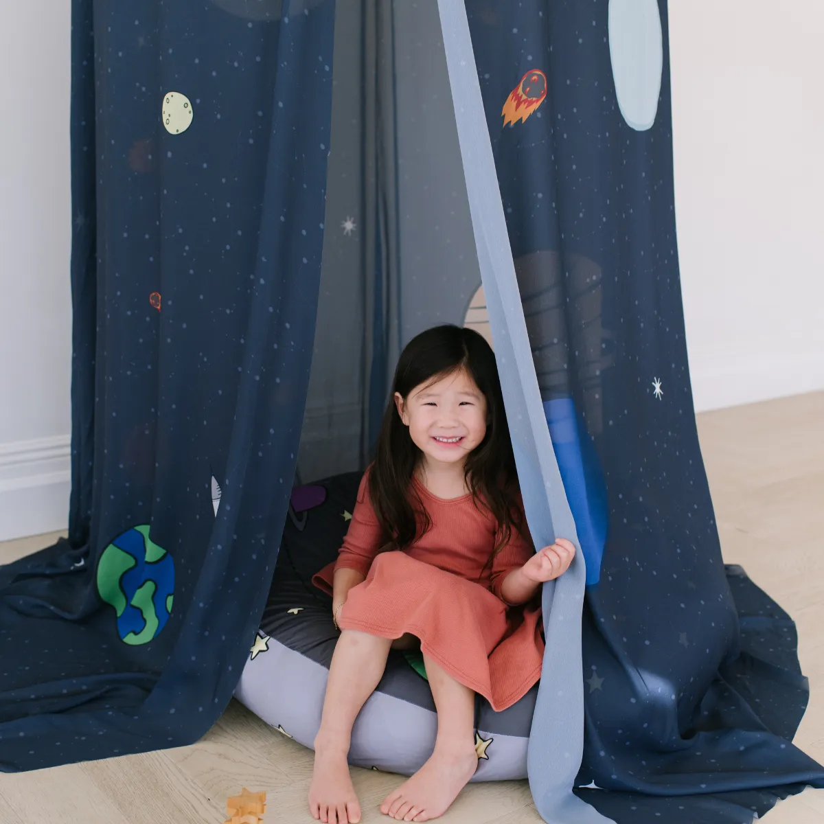 Custom Hanging Canopy Tent   Oversized Floor Pillow | Lost in Space