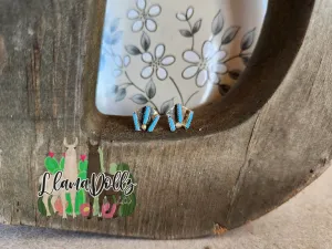 Footprints in the Coop Stud Earrings