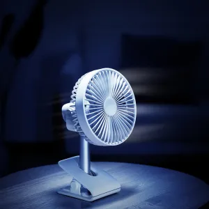 USB Rechargeable 10" Air Clip on Fan