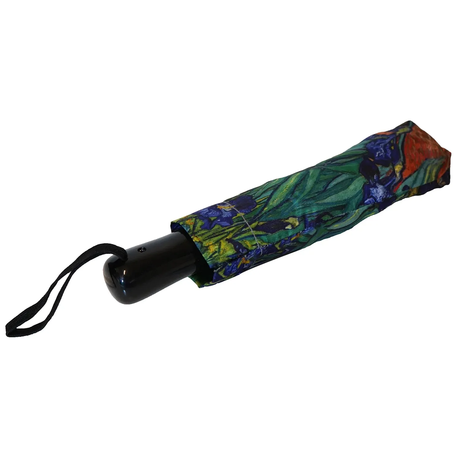 Van Gogh’s  Blue Irises 12" Compact Collapsible Umbrella